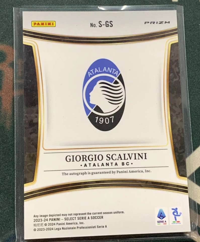 Giorgio Scalvini 2023-24 Panini Select Serie A Signatures Auto Peacock Prizm - Image 2 of 2