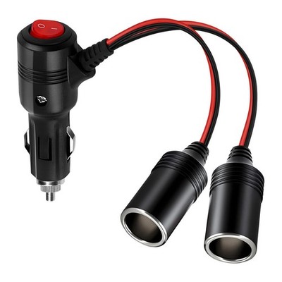 Cigarette Lighter Splitter Made Of 18awg Pure Copper To Provide Stable Current