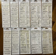 Lots Of 10 Epoxy Scrapbooking Stickers By Heidi Grace Gallery