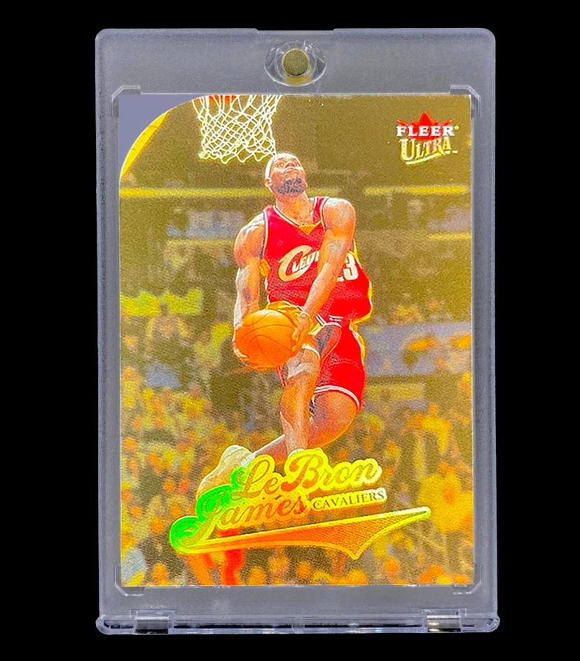 ЛЕБРОН ДЖЕЙМС ЗОЛОТОЙ РЕФРАКТОР РЕДКИЙ ВТОРОЙ ГОД ГОЛОГРАФИЧЕСКАЯ фольга - Cleveland Cavaliers - Изображение 3 из 4