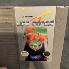 Life Force (Nintendo NES, 1988) Authentic Cartridge & Manual & Sleeve