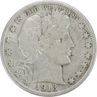 1913-D Barber Silver Half Dollar VF Uncertified #208