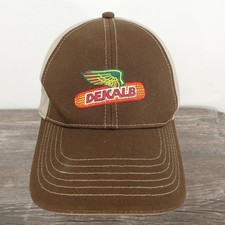 Dekalb K-Products Hat Cap Strap Back One Size Brown Seed Corn Mens Farm