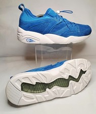 Puma Blaze Of Glory Slip On Toggle Lace Trainers Blue UK 10 US 11 36010108