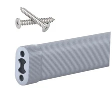 18 to 26 Inch Adjustable Closet Rod, Oval Closet Rod Wall Mounted Hanging Rod 