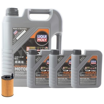 8L Liqui Moly Top Tec 4200 5W30 Hengst Engine Oil Change Kit for Q7 Touareg CNRB