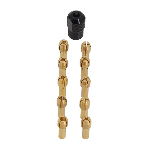 10x Collets+1x Nut Kit Quick Change Tool Part For Power Rotary Accessories Set - Picture 10 of 12