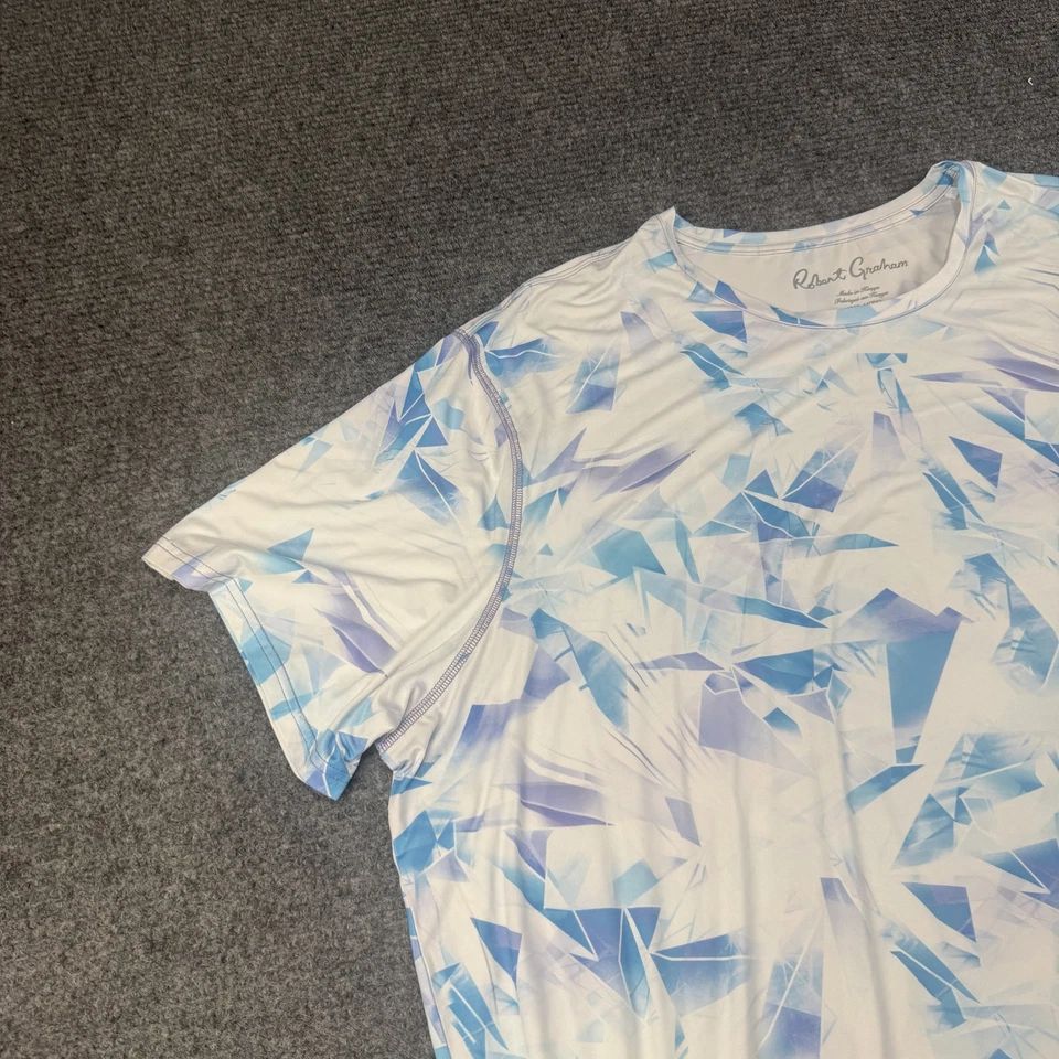 Robert Graham Shirt Mens 4XL Geometric Pattern Crew Neck Lightweight Tee - Image 4 of 4