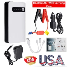 Car Jump Starter Booster Jumper Box 30000mAh Power Bank Battery Charger Portable