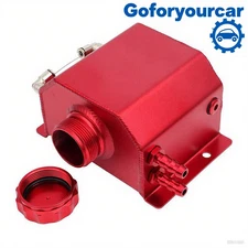 Red Aluminum Radiator Coolant Overflow Bottle Recovery Water Tank 1L Universal