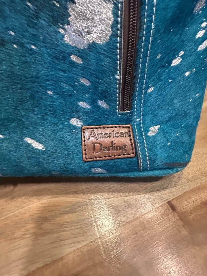 American Darling Leather Hair On Western Boho Handbag Large - Image 2 of 4