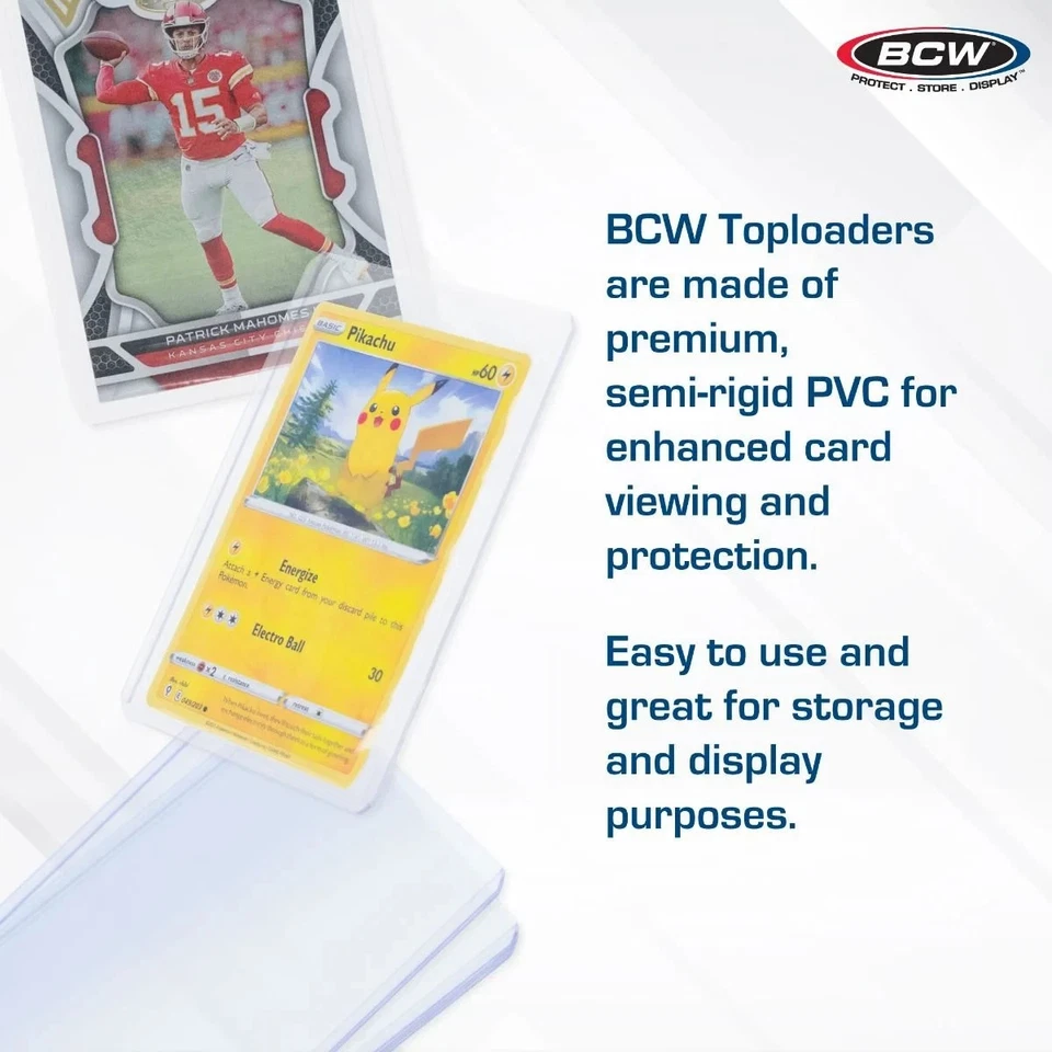 BCW Top Loaders Holders🍯3 X 4 Trading Cards Pro Premium Sleeves Deck Protectors - Image 2 of 4