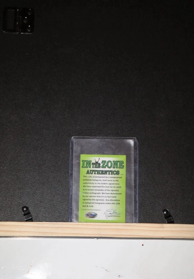 Tarjeta autografiada por Dwayne Johnson “THE ROCK”, foto enmarcada 13x19 firmada certificado de autenticidad WWE Foto 3 de 4