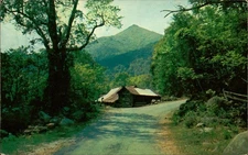 Picturesque Blue Ridge Mountain Cabin Postcard Roanoke VA Pasichrome Unposted