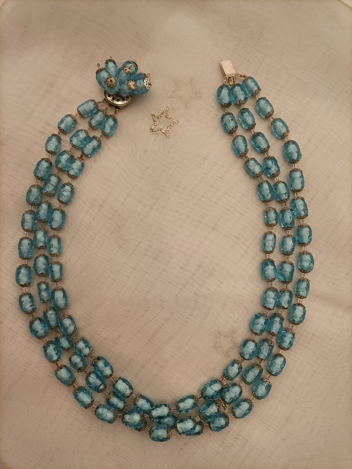 Collana girocollo perle Veneziane Vintage autentico murano made in Italy - Immagine 3 di 4