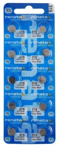 10er Pack | Renata Uhr Batterien Silberoxid Ersatzteile 364 371 377 & mehr - Bild 1 von 36