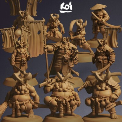 Furybound Clan - Bundle miniatures 32mm fantasy oni demons D&D tabletop Warcraft
