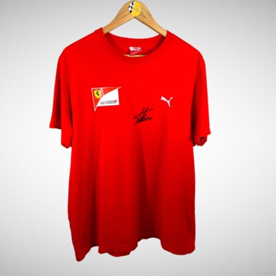 Formula Ferrari Shirt Signed by Fernando Alonso UK