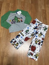Peanuts Snoopy Pajama Set Kids Size 4, NWT