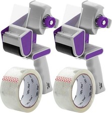 Mr. Pen- Packing Tape Dispenser Gun 2-Inch, 2 Pack with 2 Rolls Tape, Purple...