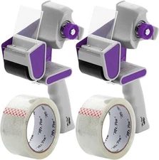 Mr. Pen- Packing Tape Dispenser Gun 2-Inch, 2 Pack with 2 Rolls Tape, Purple... 