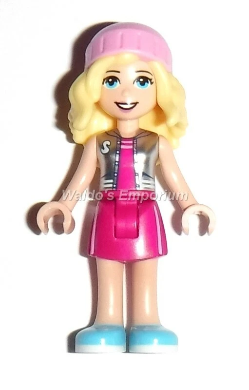 Lego MiniFigure STEPHANIE Hair piece with Pink Cap, from set New eBay