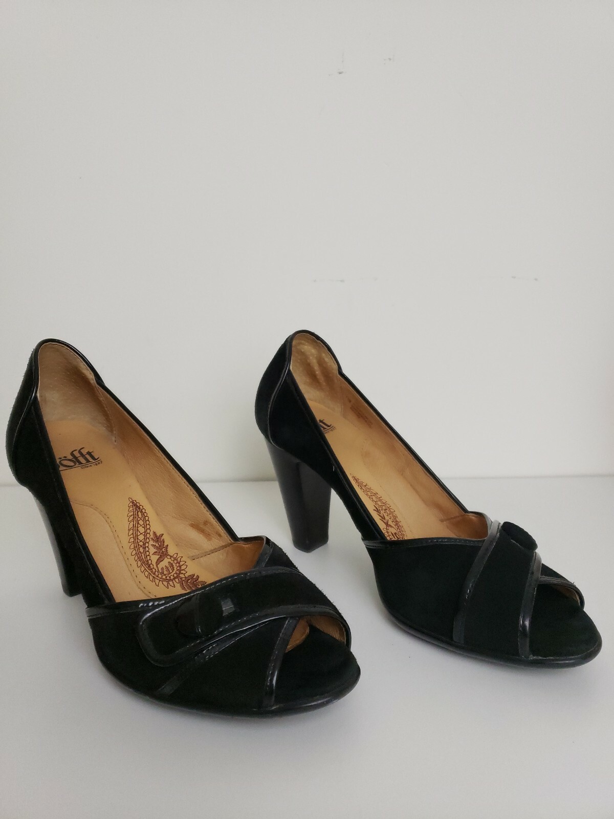 Sofft Womens 7.5 Gabby Peek Toe High 
