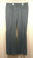Classiques Entier Pants, Size 2, Grey, Small Pinstripe, Hook and Eye Closure