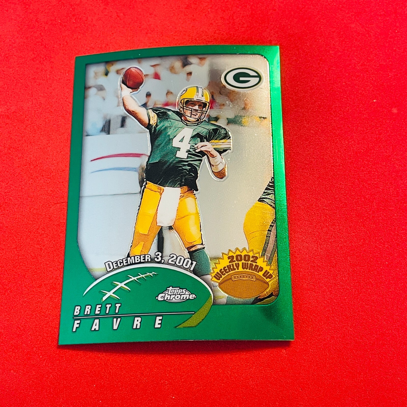 Brett Favre .. Green Bay Packers .. 2002 Topps Chrome Card 157