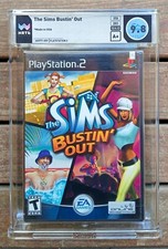 The Sims Bustin' Out PS2 PlayStation 2 SEALED 2003 WATA Graded 9.8 A+ US Print!