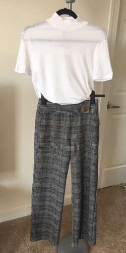 Zara Basic/WoolBlend Wide Leg High 
