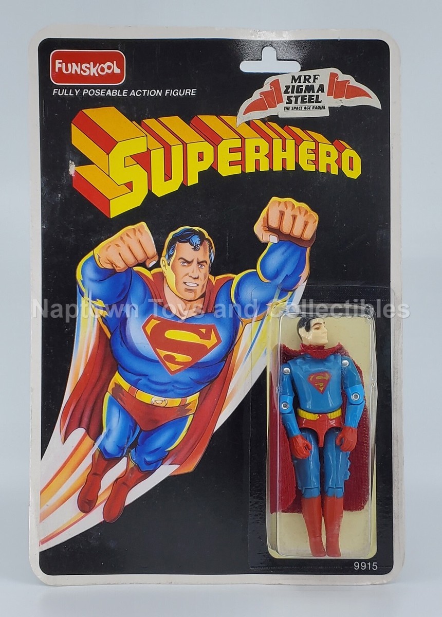 GI JOE FUNSKOOL SUPERHERO SUPERMAN SUPER RARE FIGURE MOC FUNSKOOL