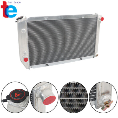 ASI Performance 3-Row Aluminum Radiator For 1972-1979 Ford Thunderbird, Torino, Montego, Ranchero – Direct Fit With Cap