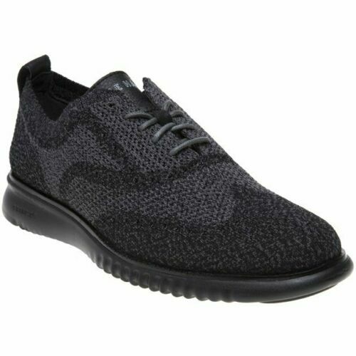 Cole Haan Lunargrand Black Suede Wingtip Oxford Casual Shoe  display picture 2