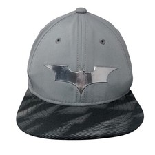 Batman Youth Snapback Hat Gray OSFA Adjustable Vented Holes 6 Panel Under Armour