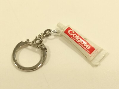 Vintage Plastic COLGATE TOOTHPASTE TUBE Keychain