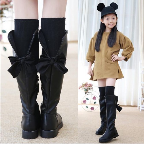 Winter Child Girls Snow Shoe Bowknot 