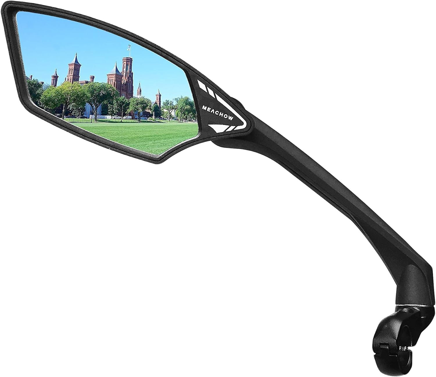 MEACHOW New Scratch Resistant Glass Lens,Handlebar Bike Mirr