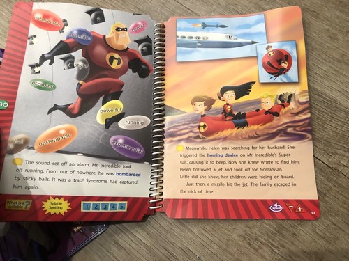 3 Leapfrog LeapPad Book /Cartridge Disney INCREDIBLES, BATMAN, CAT IN THE HAT - Picture 12 of 12