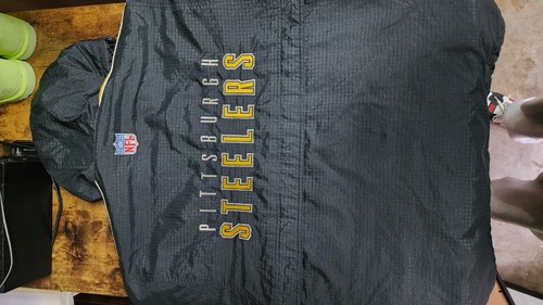 Vtg Puma Pittsburgh Steelers Men's Medium Jacket NFL Black Yellow - Picture 5 of 5