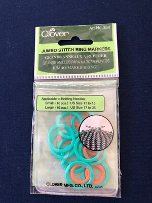 Jumbo Stitch Ring Markers 20/Pkg