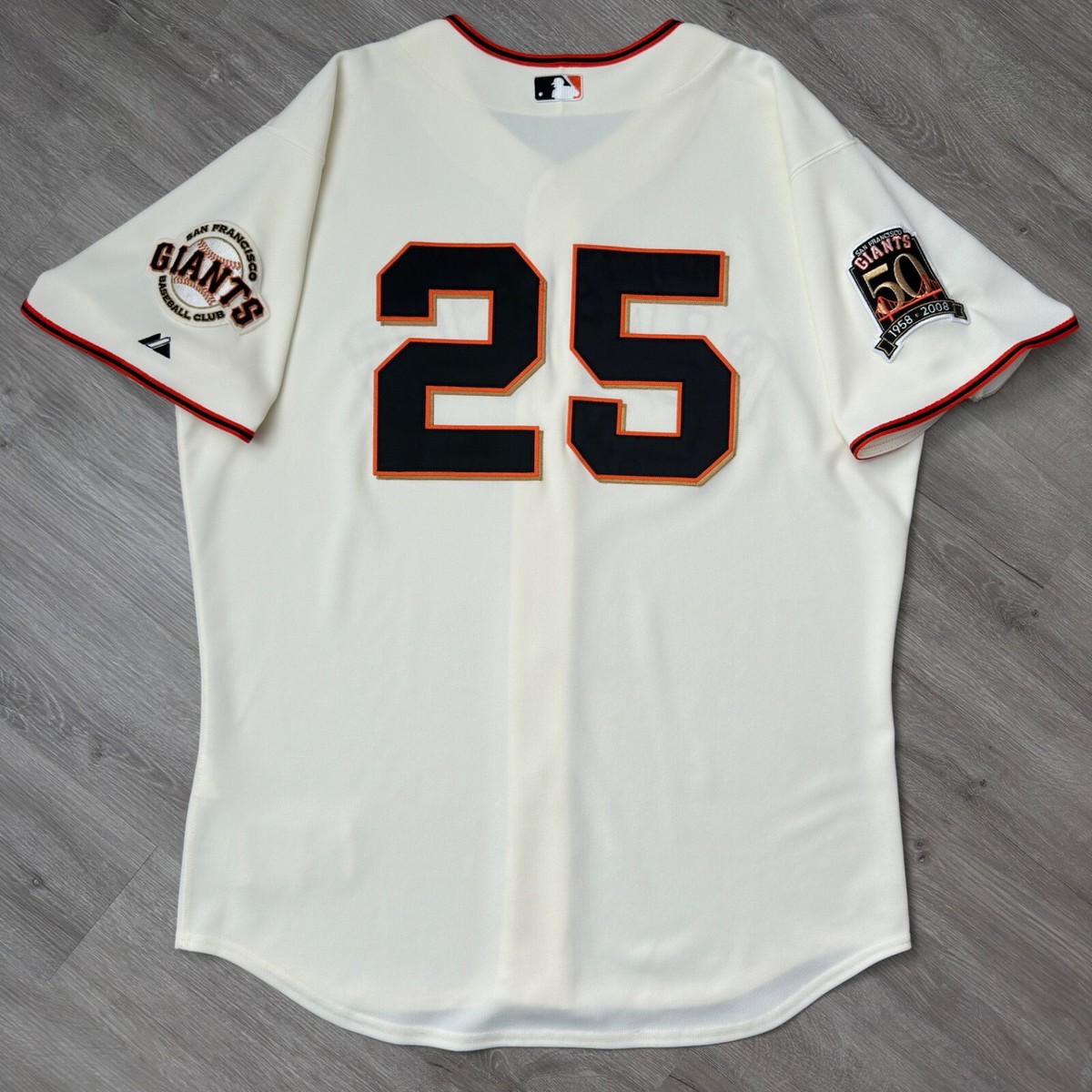 Authentic Barry Bonds San Francisco Giants Jersey 52 XXL Majestic