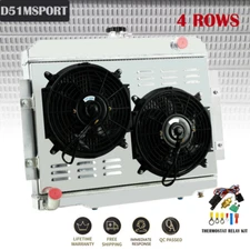 4 Row Radiator Shroud Fan Relay Kits For Jeep 1972-1983 CJ5 CJ6 CJ7 3.8 4.2 5.0L