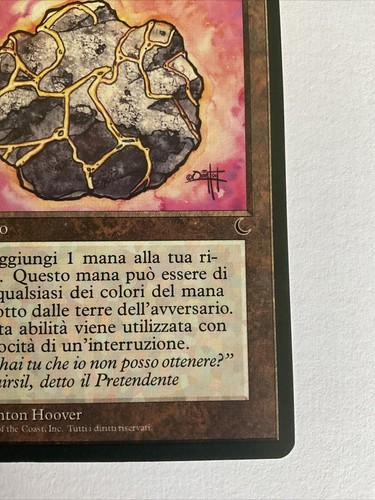 MTG Fellwar Stone Italian The Dark Regular Actual Pics NM+ - Picture 4 of 9