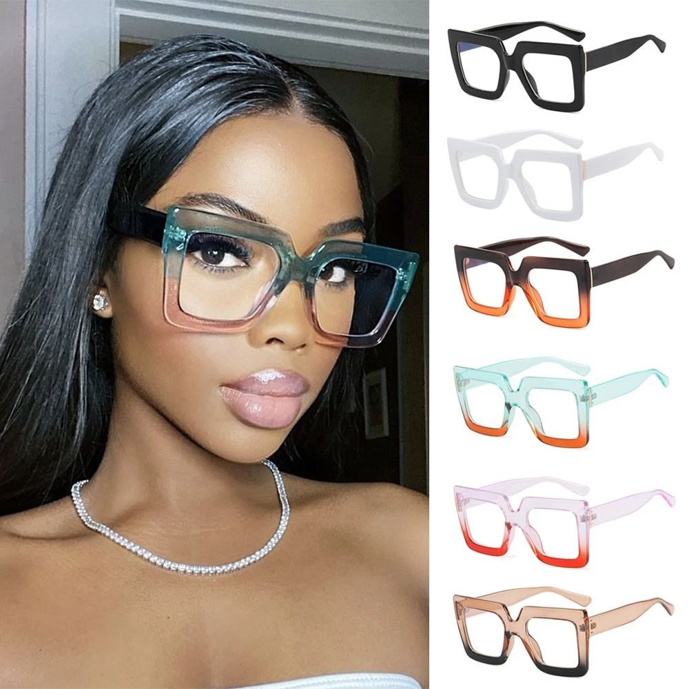 Oversized blue light glasses deals