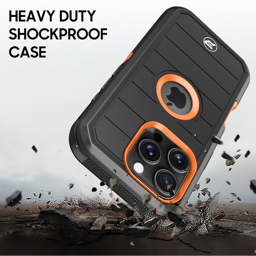 for iPhone 16 PRO (screen 6.3") Rugged Triple Layer TPU and PC Lined Case - Picture 18 of 43
