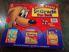 Jump Start 1st Grade CD-ROM Reading Homeschool Education Learning Games Math 3