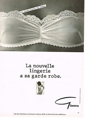 ADVERTISING ADVERTISING 084 1980 GEMMA bra HIDE AND SEEK 2