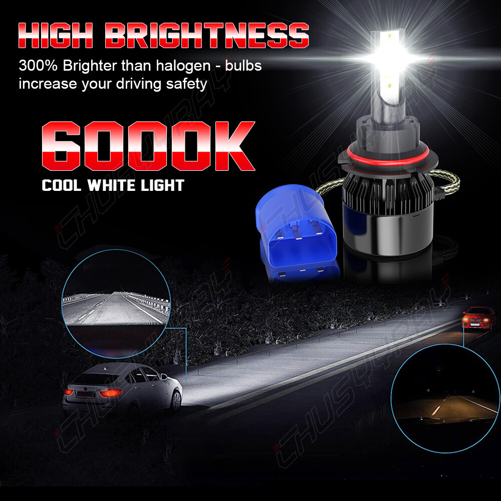 For Ford Explorer Sport Trac 2001-2005 LED Headlights Fog Bulbs+