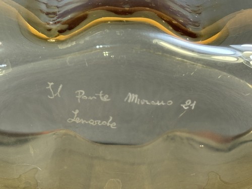 Vaso in vetro di Murano firmato - Foto 13 di 24